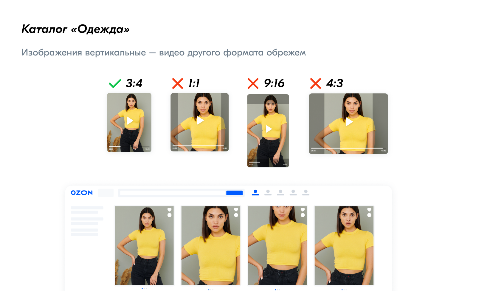 Требования к видеообложкам | Помощь Ozon