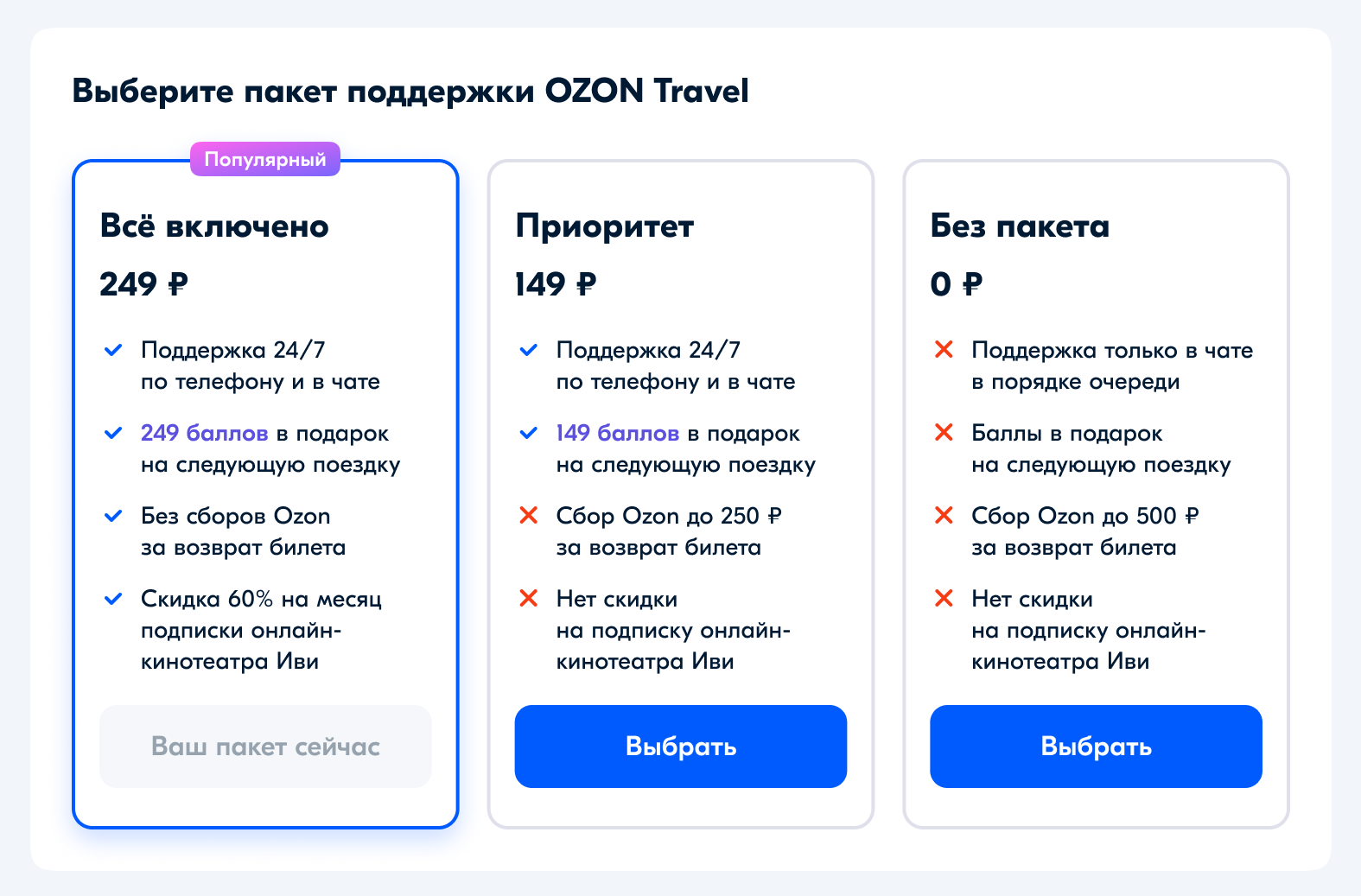 Ozon поддержка